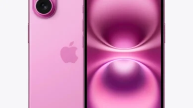 Apple iPhone 16 official image Pink color.